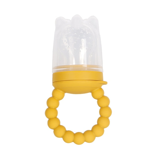 Mommilife Pacifier Fresh Fruit Feeder – Safe Baby Teether & Feeder for Fresh Foods