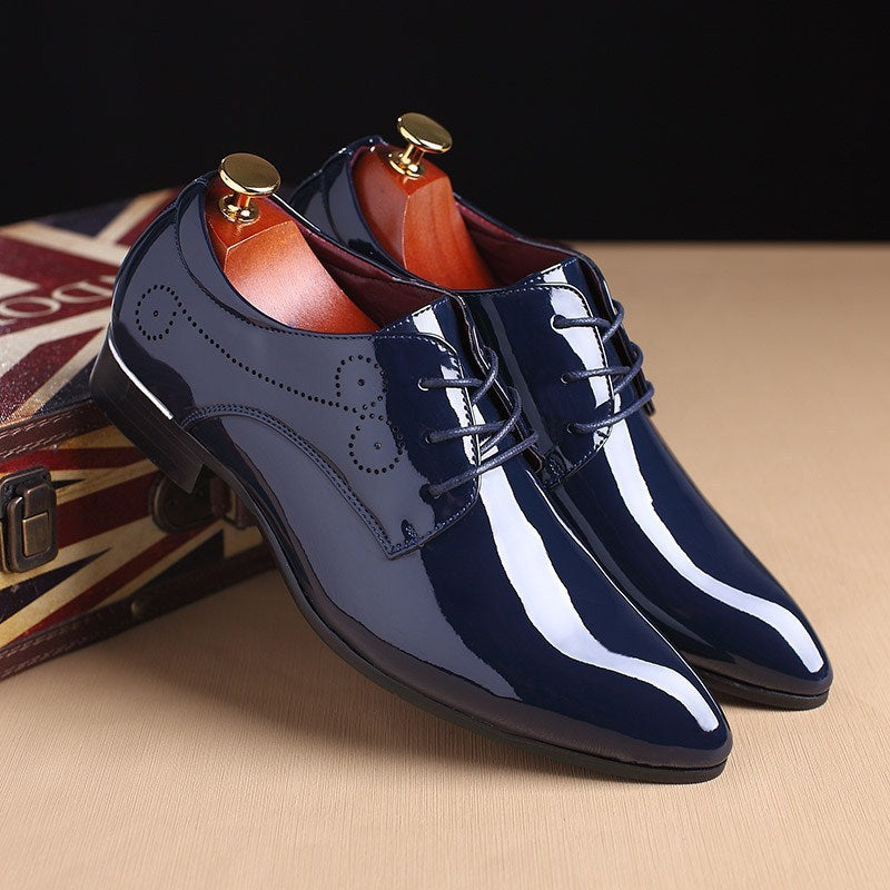 Men Leather Shoes Men Business Casual Dress Shoes