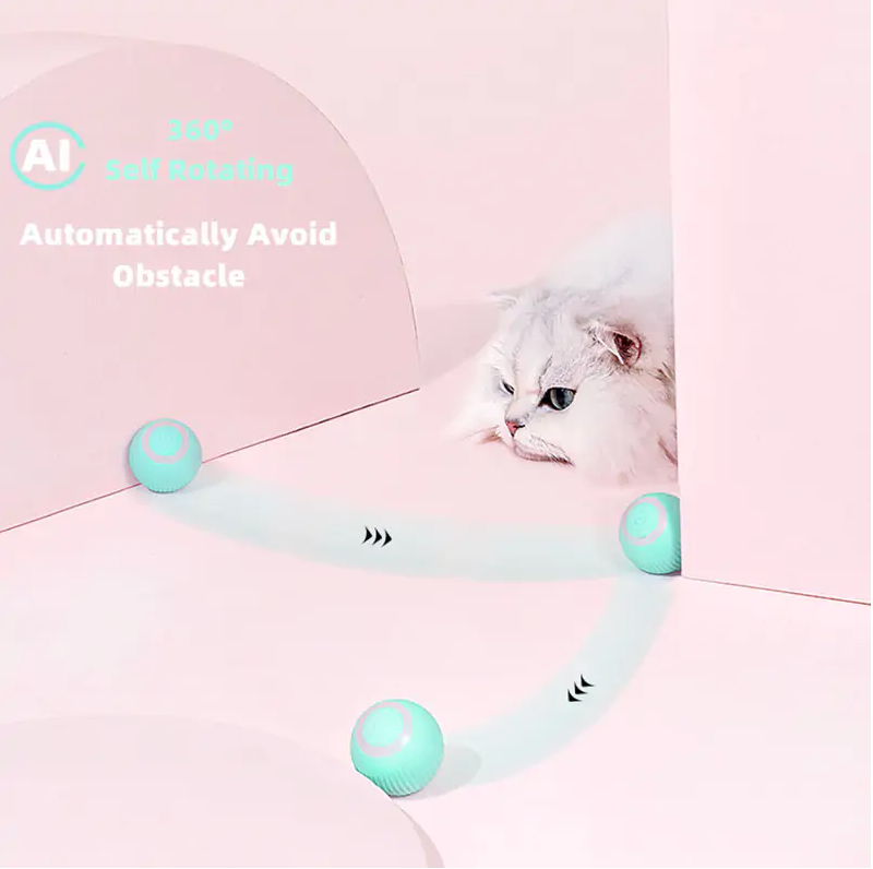 Smart Cat Ball Toy – Interactive Automatic Rolling Toy for Cats | Stimulating Playtime for Your Pet