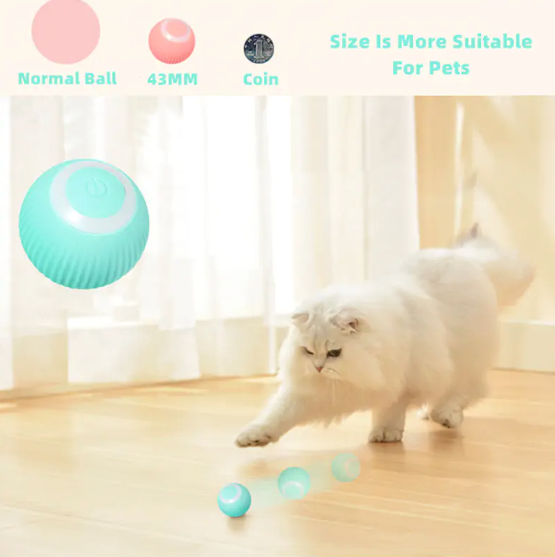 Smart Cat Ball Toy – Interactive Automatic Rolling Toy for Cats | Stimulating Playtime for Your Pet