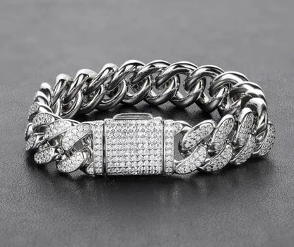 Flip Double Row Full Zircon Bracelet