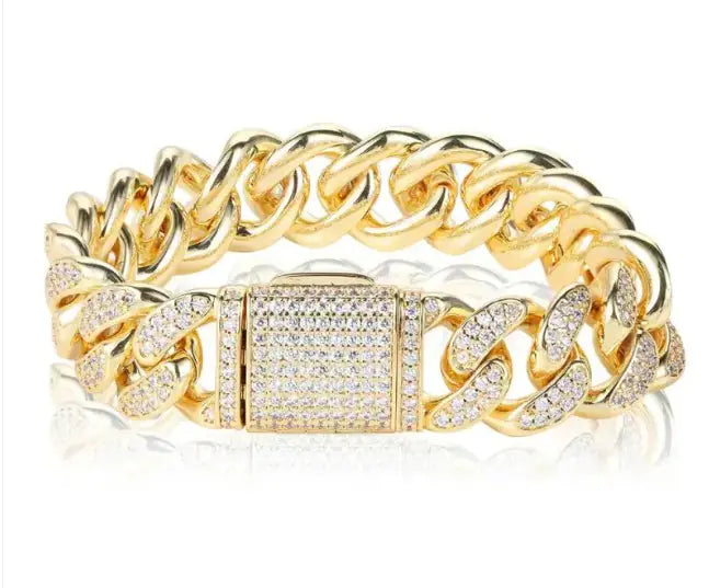 Flip Double Row Full Zircon Bracelet