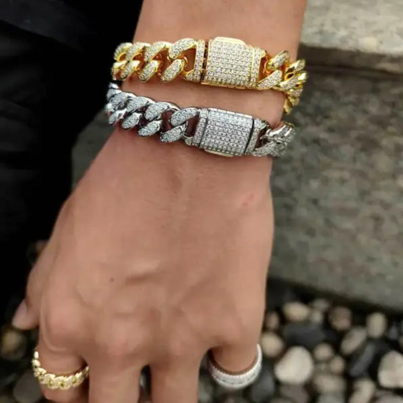 Flip Double Row Full Zircon Bracelet